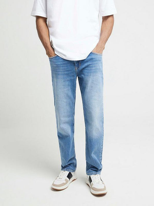 River Island Maple Straight Fit Jeans - Midi Wash