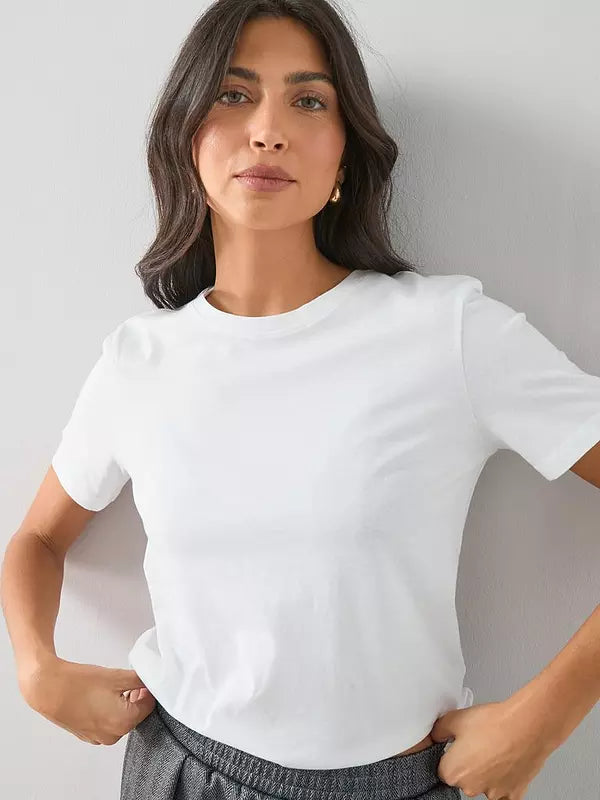 Crew Neck T-Shirt-White