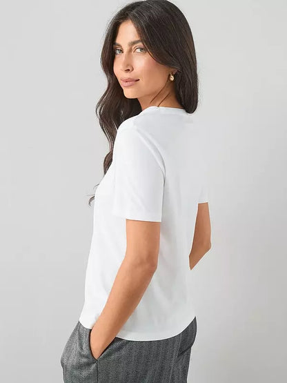 Crew Neck T-Shirt-White
