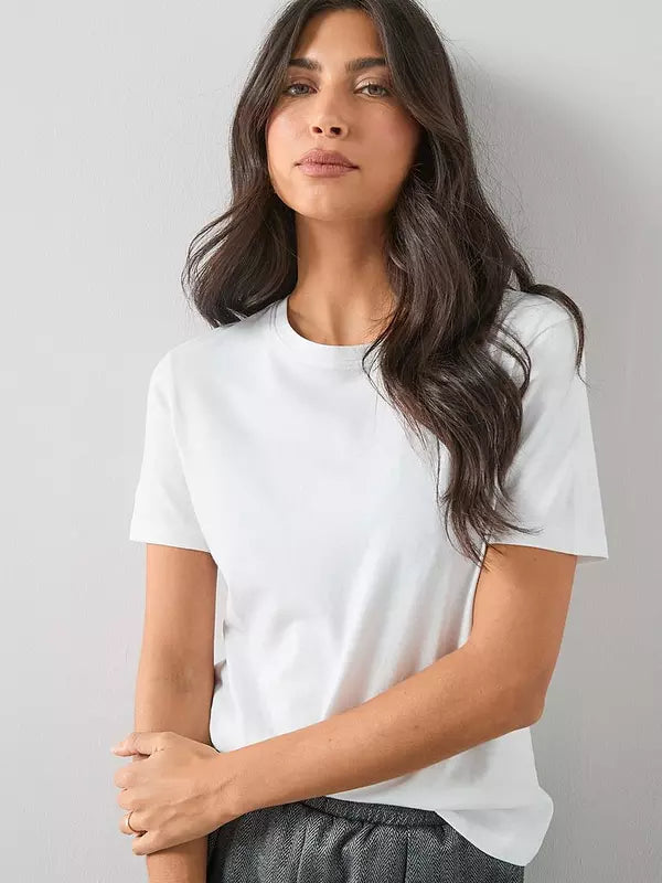 Crew Neck T-Shirt-White