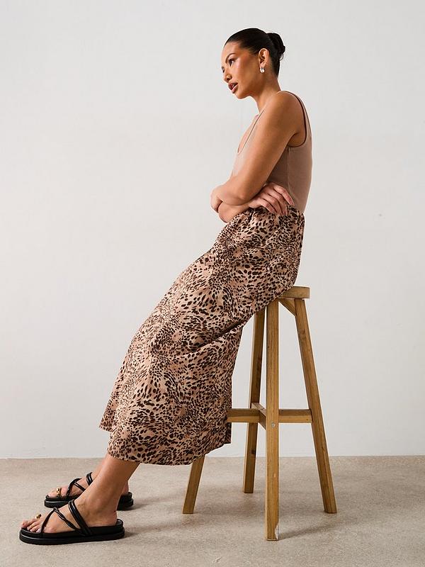 Animal Woven Mix Dress - Print