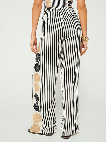 V by Very Side Panel Placement Beach Trouser - Print