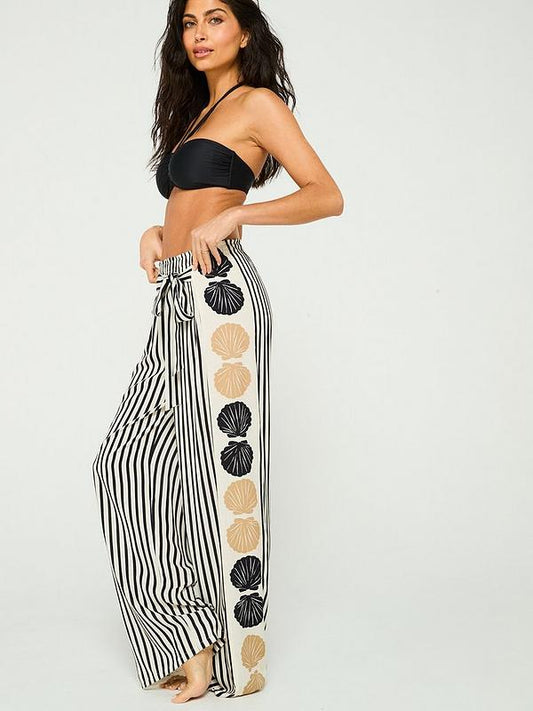 V by Very Side Panel Placement Beach Trouser - Print
