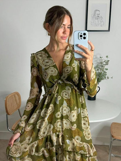 Birdie Dress - Green