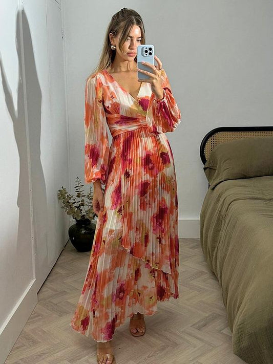 Style Cheat Toni Midi Dress - Rust Orange