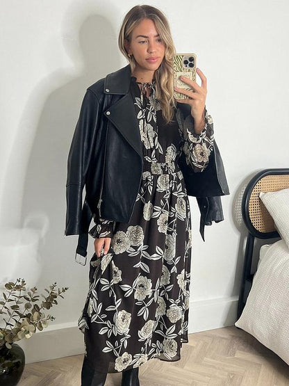 Style Cheat Gwen Dress - Brown