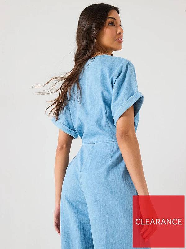 Soft Denim Jumpsuit-Light