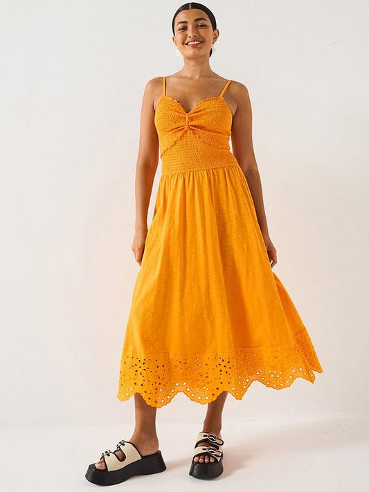 V by Very Shirred Cutwork Dress