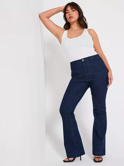 V by Very Curve Kickflare Jean - Dark Wash