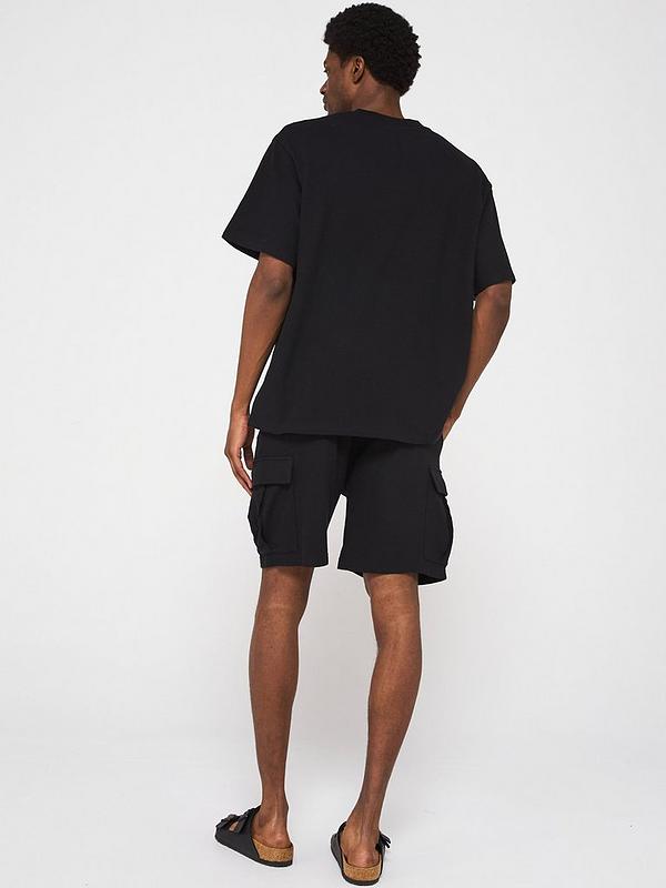 Jack & Jones Osmos T-Shirt Cargo Shorts Set - Black