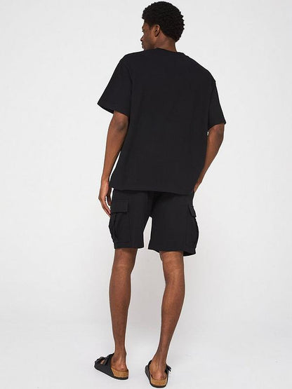 Jack & Jones Osmos T-Shirt Cargo Shorts Set - Black