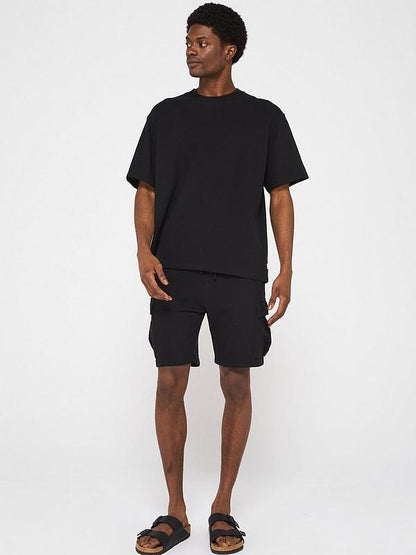 Jack & Jones Osmos T-Shirt Cargo Shorts Set - Black
