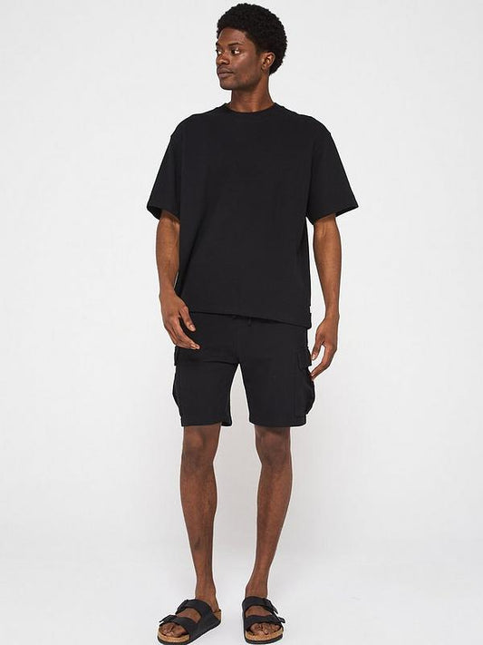 Jack & Jones Osmos T-Shirt Cargo Shorts Set - Black