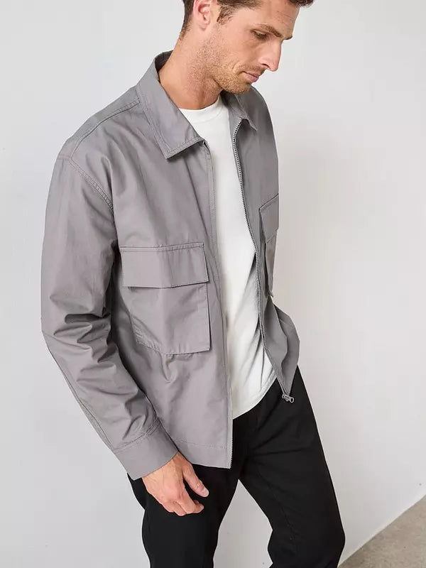 Tech Overshirt - Light Grey