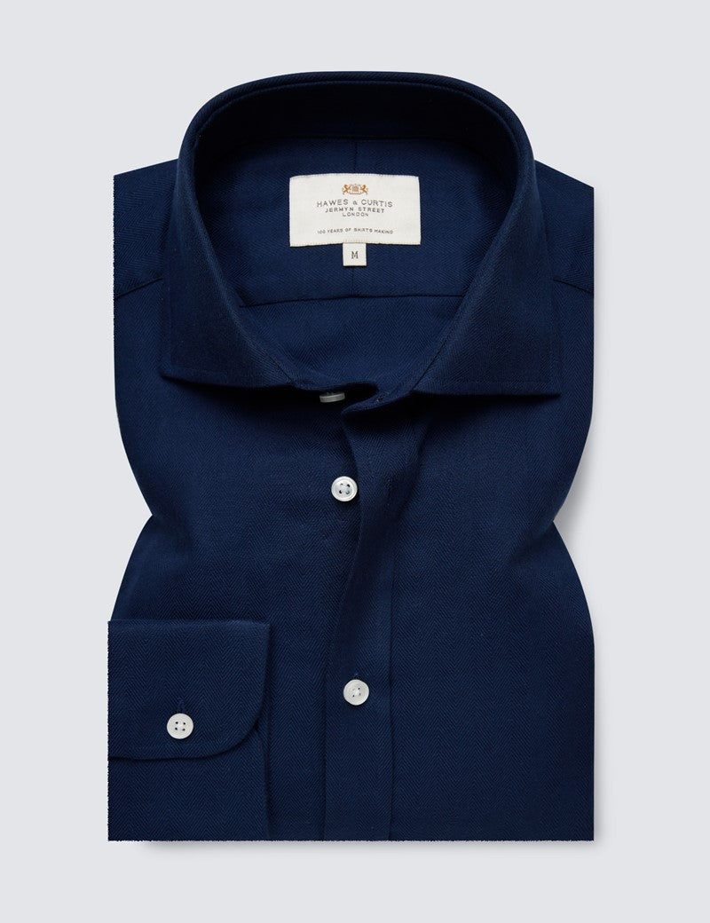 Wend Slim Fit Shirt Navy