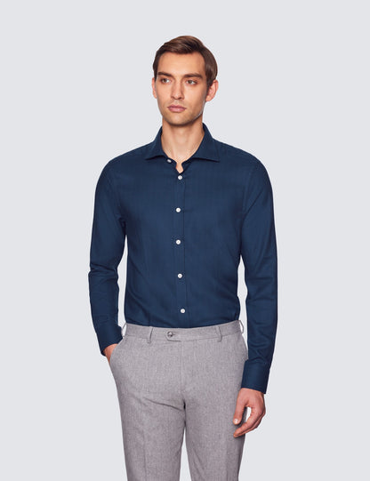 Wend Slim Fit Shirt Navy