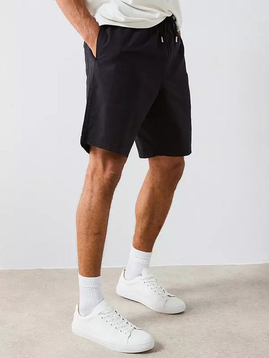 Very Man Lyocell Blend Shorts - Black