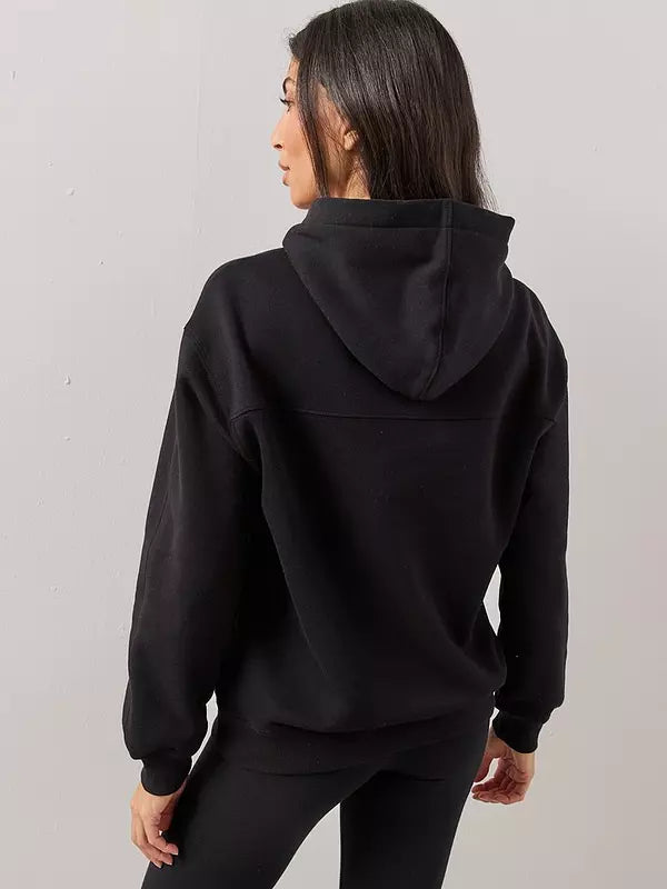 Relaxed Hoodie-Black