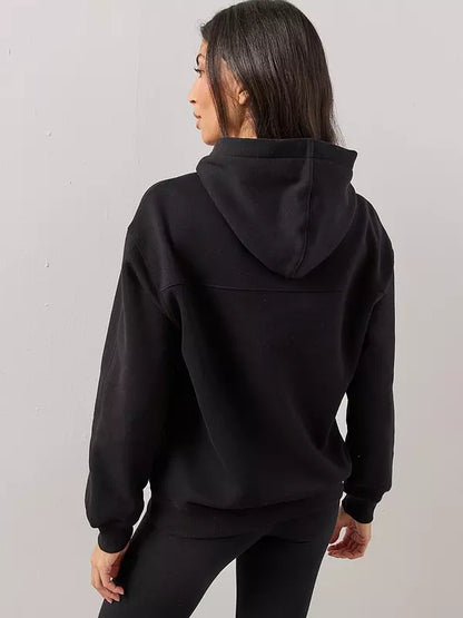 Relaxed Hoodie-Black