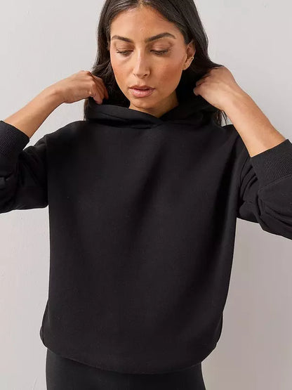 Relaxed Hoodie-Black