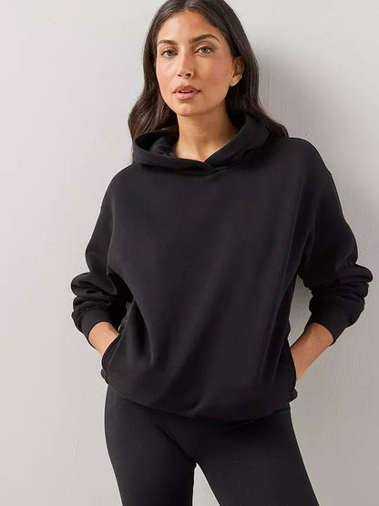 Relaxed Hoodie-Black