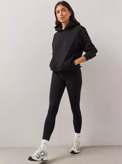 Relaxed Hoodie-Black