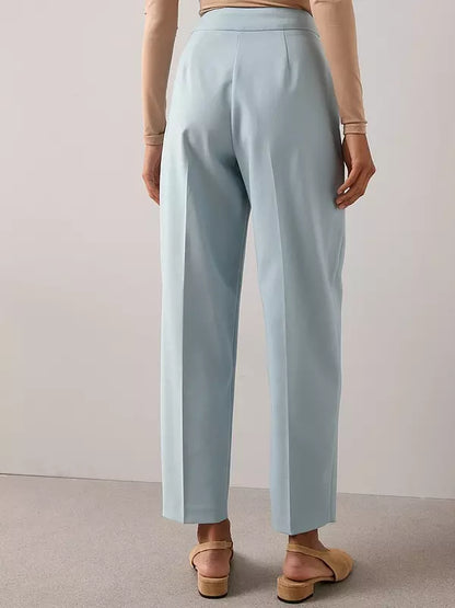 Barrel Leg Trouser-Light Blue