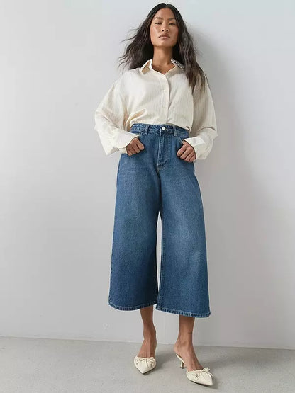 Denim Culotte Jeans