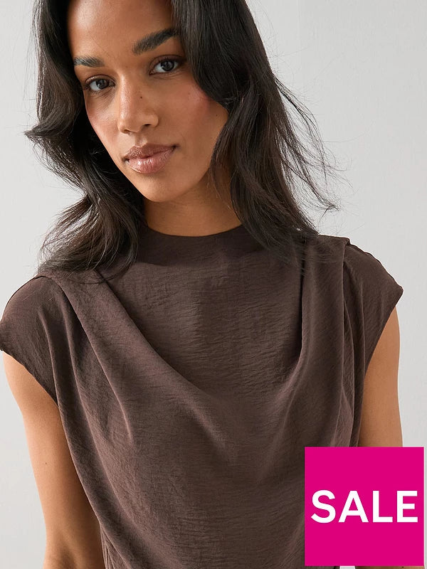 Drape Front Asymmetric Jumpsuit