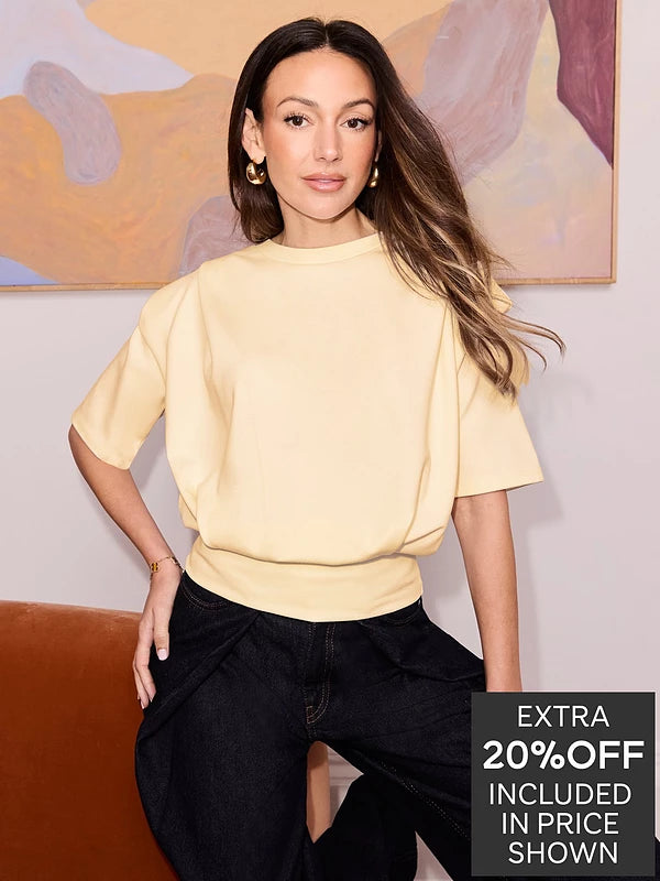 Pleat Detail T-Shirt