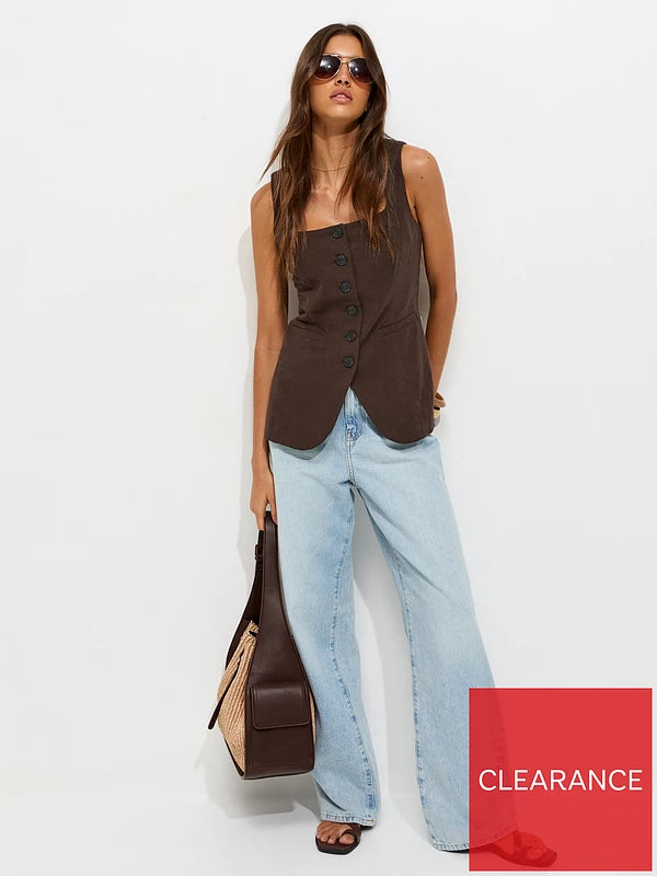 Linen Rich Thick Strap Waistcoat