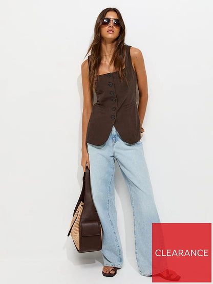 Linen Rich Thick Strap Waistcoat