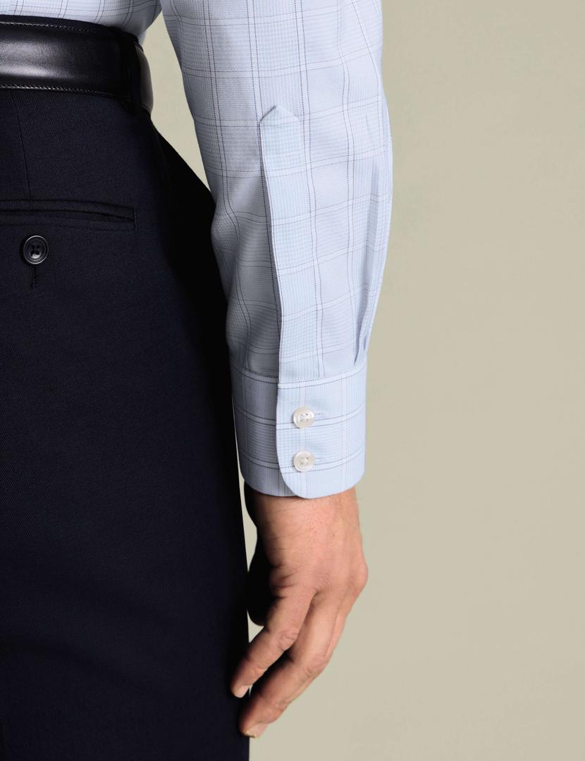 Non-Iron Checked Dress Shirt