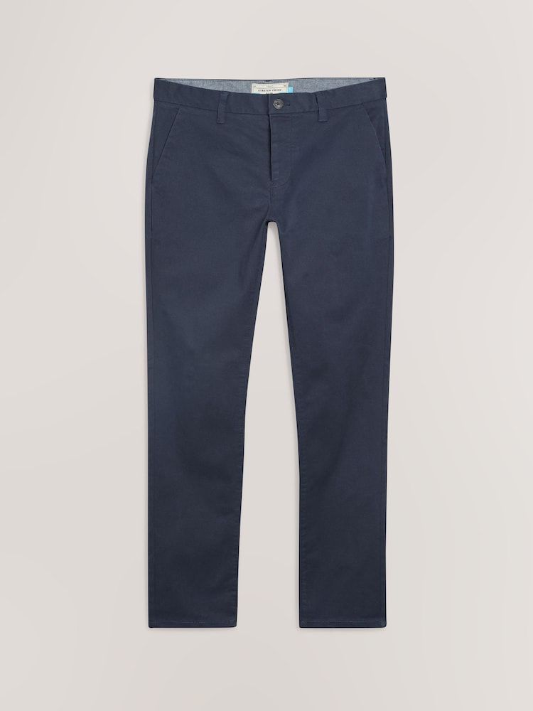 Next Slim Fit Chinos - Navy Blue