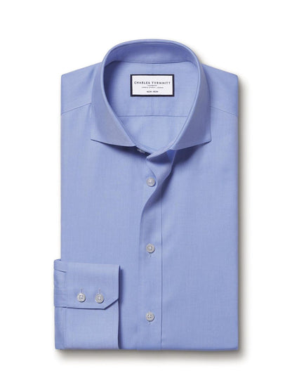 Cotton Slim Fit Shirt - Cornflower Blue