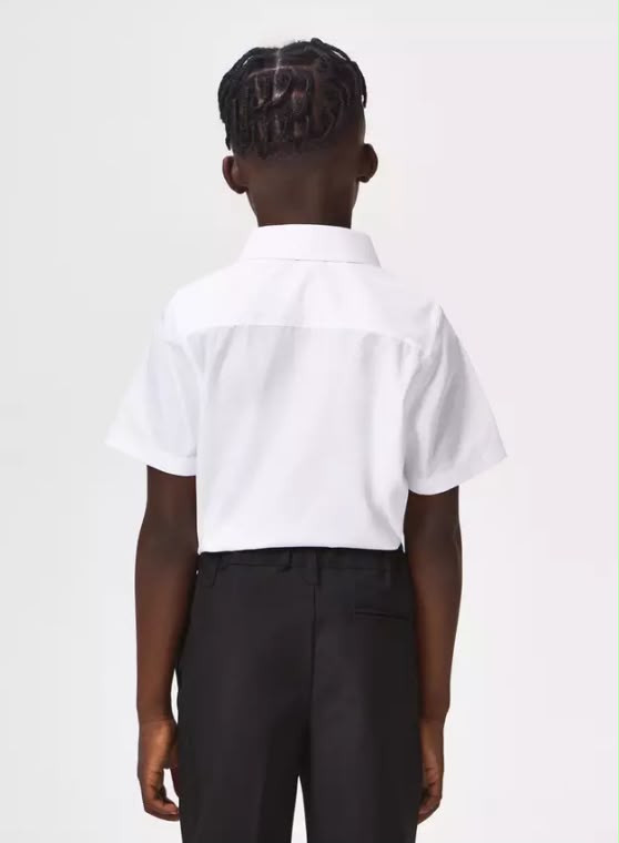 5 Pack Non Iron White Short Sleeve Shirts