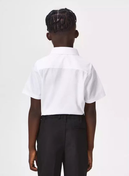 5 Pack Non Iron White Short Sleeve Shirts