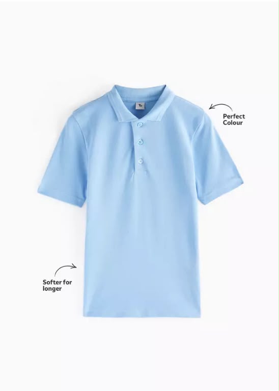 5 Pack Unisex Polo Shirts - Blue