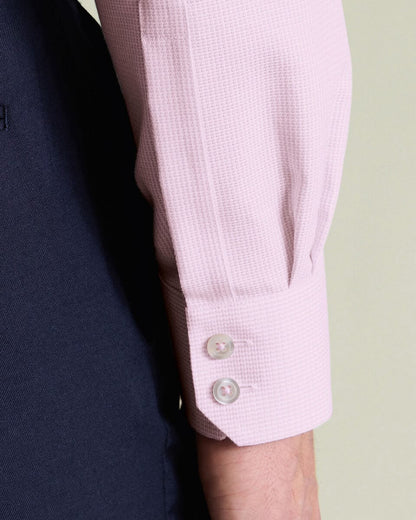 Non-Iron Mayfair Weave Extra Slim Fit Shirt - Pink