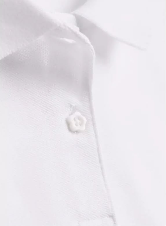 5 Pack Easy Care White Polo Shirts