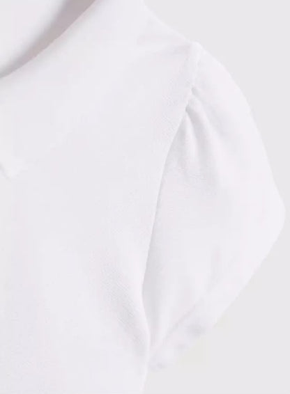 5 Pack Easy Care White Polo Shirts