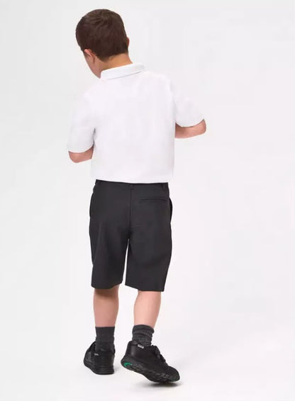 5 Pack Unisex White Polo Shirts - Perfect White