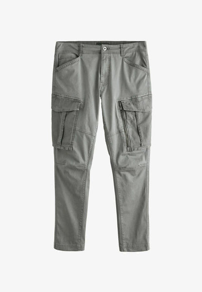 Detail Stretch Cargo trousers - Pale Green