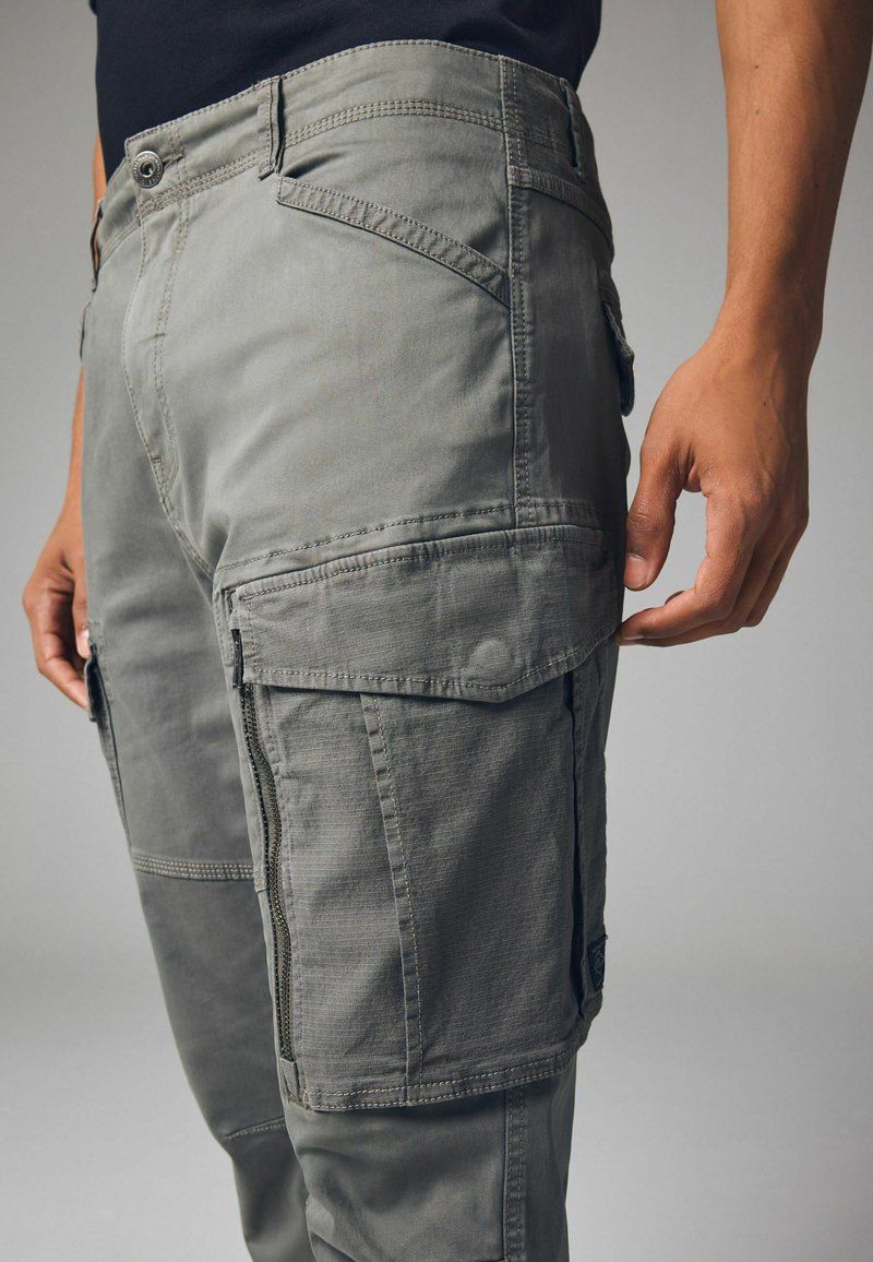 Detail Stretch Cargo trousers - Pale Green
