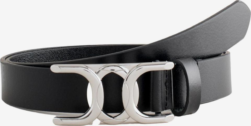 Plain Designed Leather Belt - Black