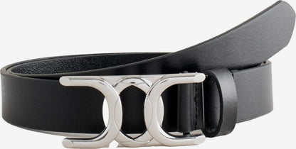 Plain Designed Leather Belt - Black