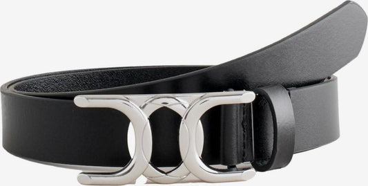 Plain Designed Leather Belt - Black