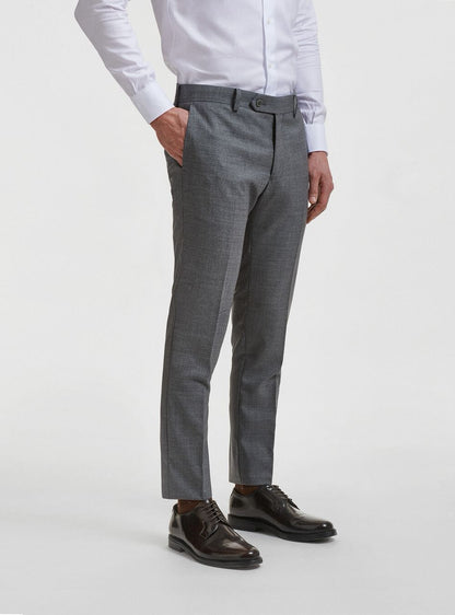 Pure Wool Suit Trousers - Grey