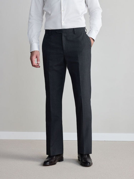 Regular Fit Signature Nova Fides Trousers - Charcoal Grey