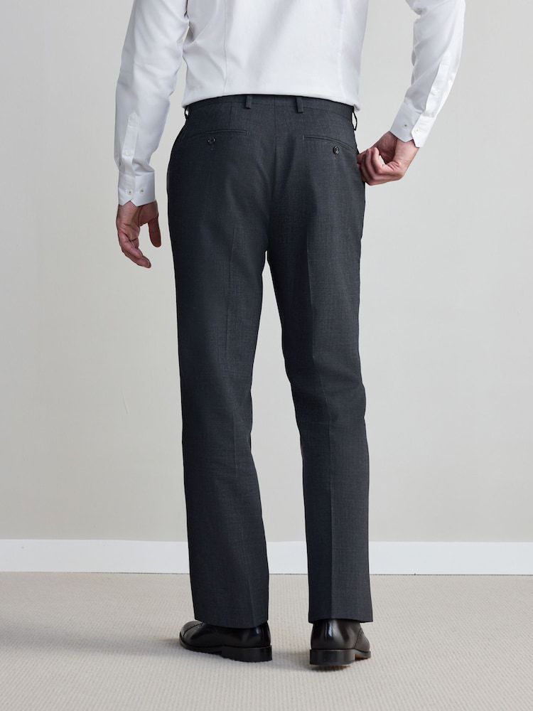 Regular Fit Signature Nova Fides Trousers - Charcoal Grey